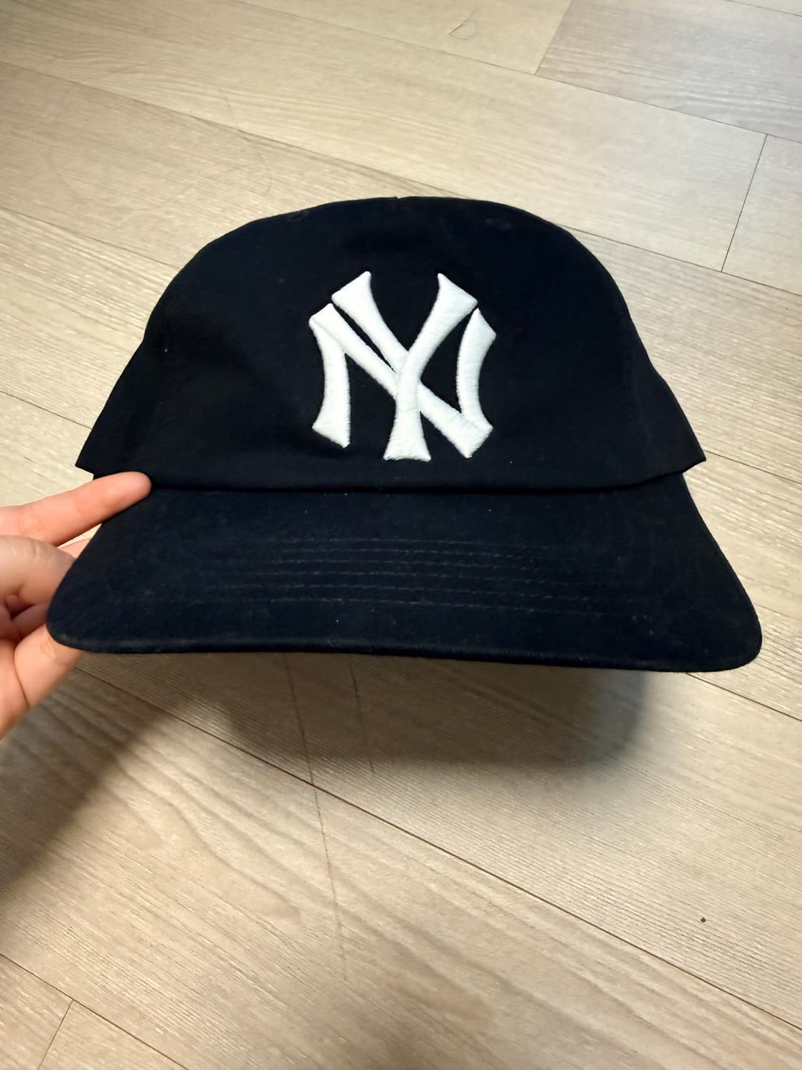 mlb Q핏 언스트럭쳐 볼캡 NY 블랙 상품이미지2