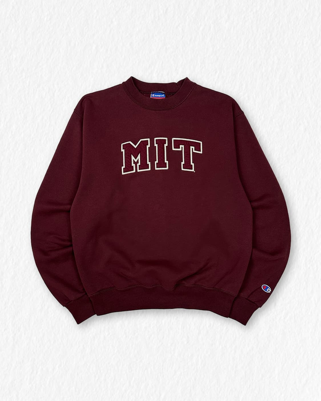 챔피온 MIT 기모 맨투맨 버건디 상품이미지1