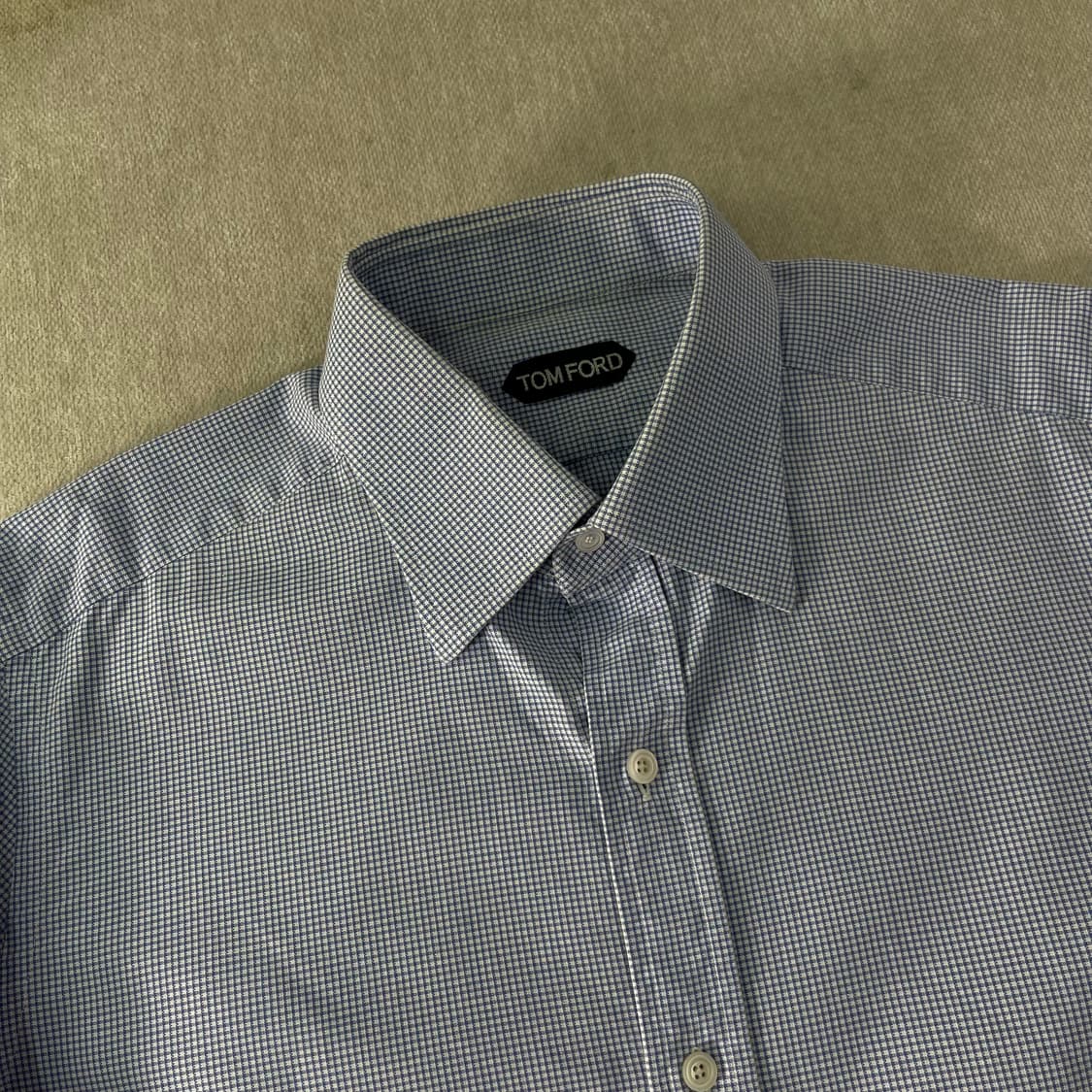 100 톰포드 코튼 체크 셔츠 상품이미지2