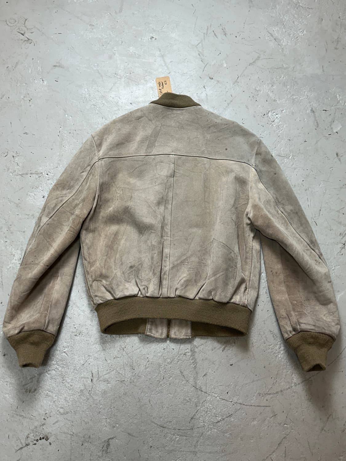 90's USA 빈티지 쇼트 스웨이드 봄버 자켓 빈티지레더 자켓 상품이미지4