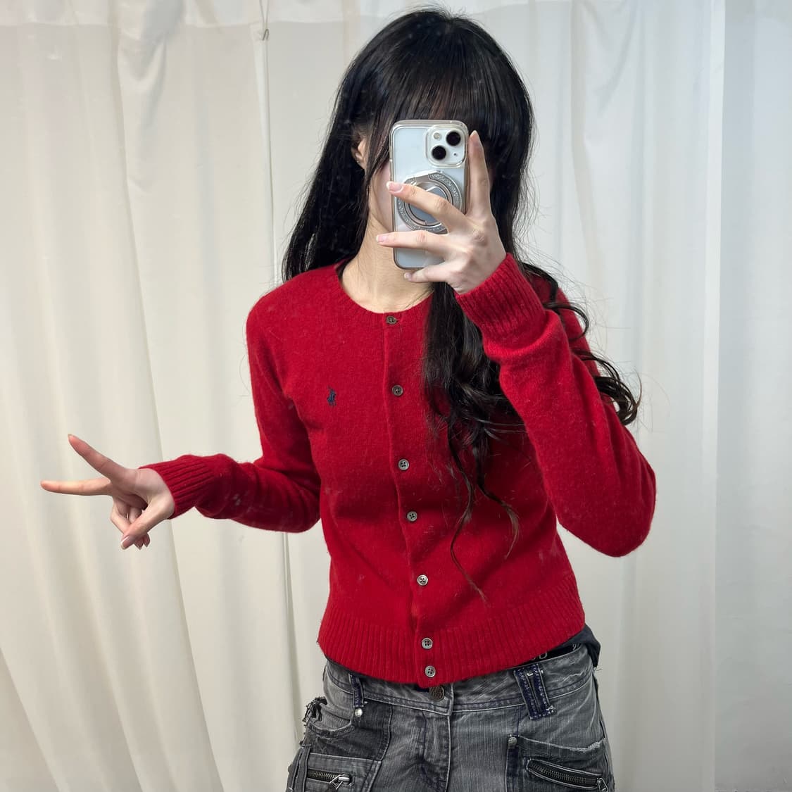 Polo Ralph Lauren Red Cardigan 상품이미지2