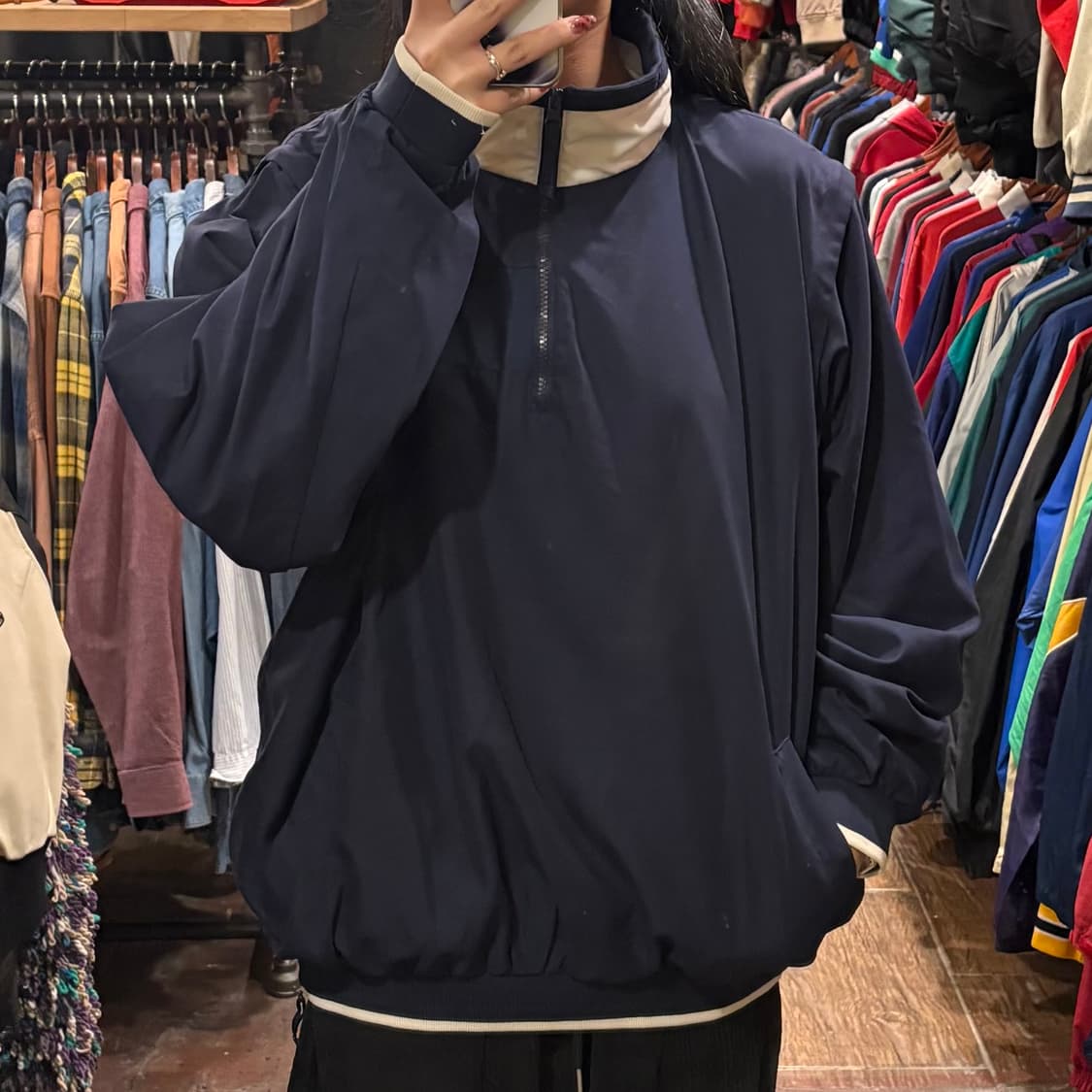 [HI] Nike 반집업 웜업 네이비 상품이미지3
