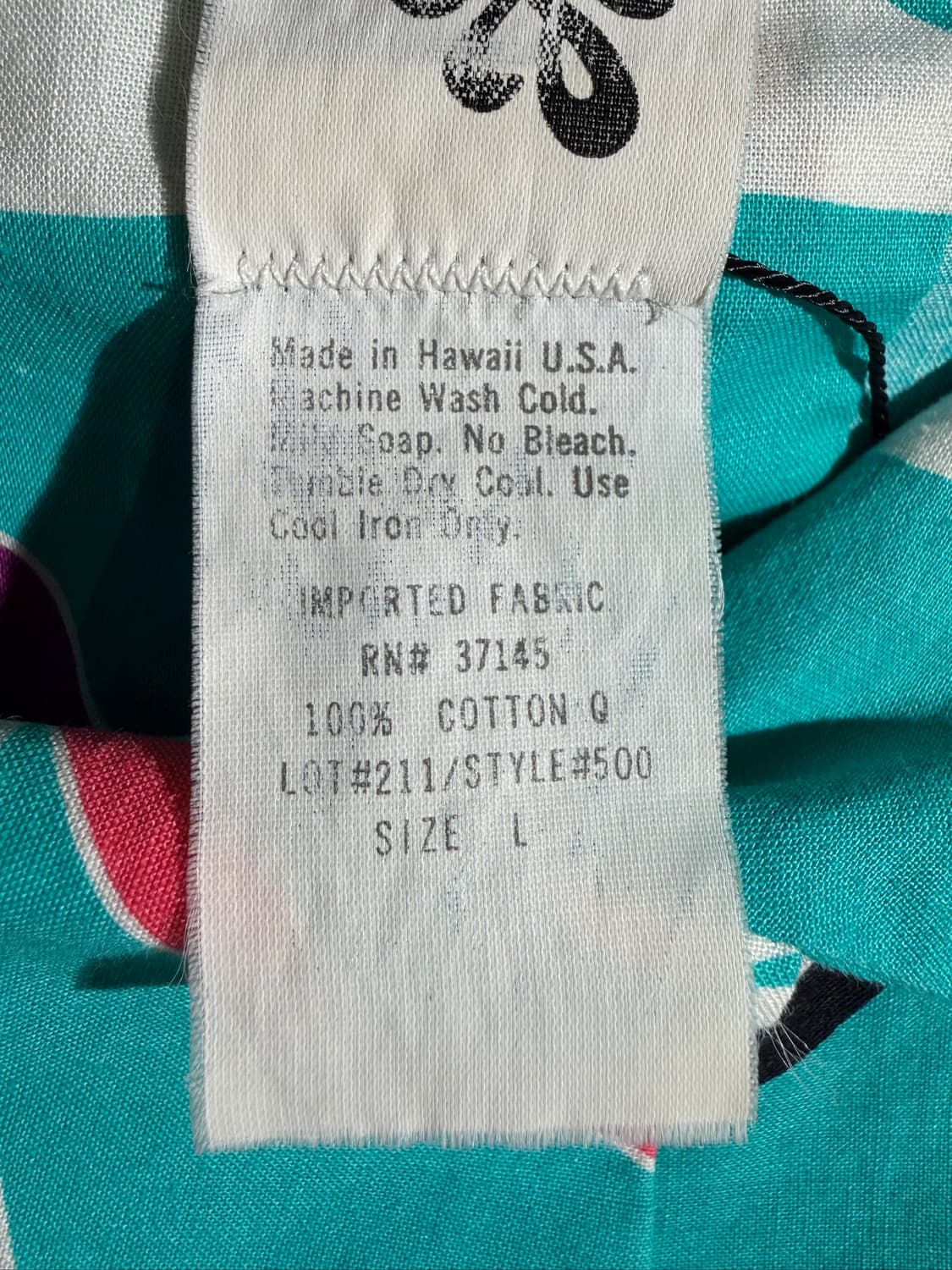 Hilo Hattie Aloha Shirt(Made In  Hawaii) 상품이미지6