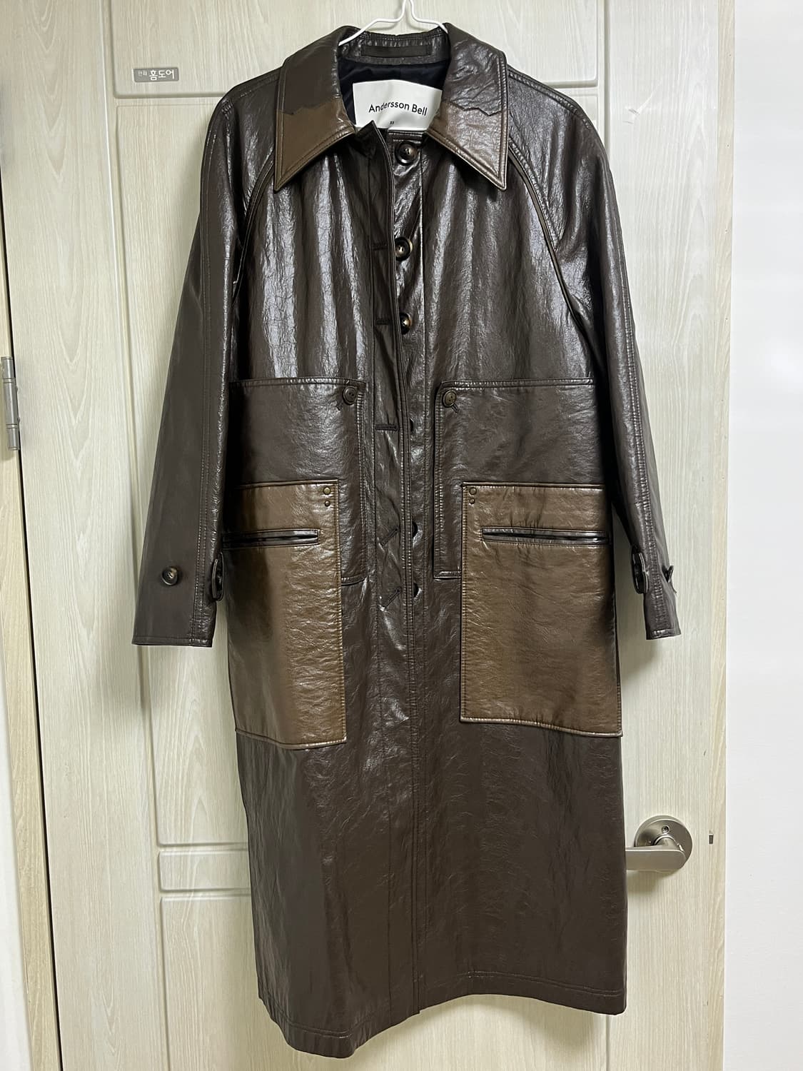 앤더슨벨 레더 롱코트 상품이미지9