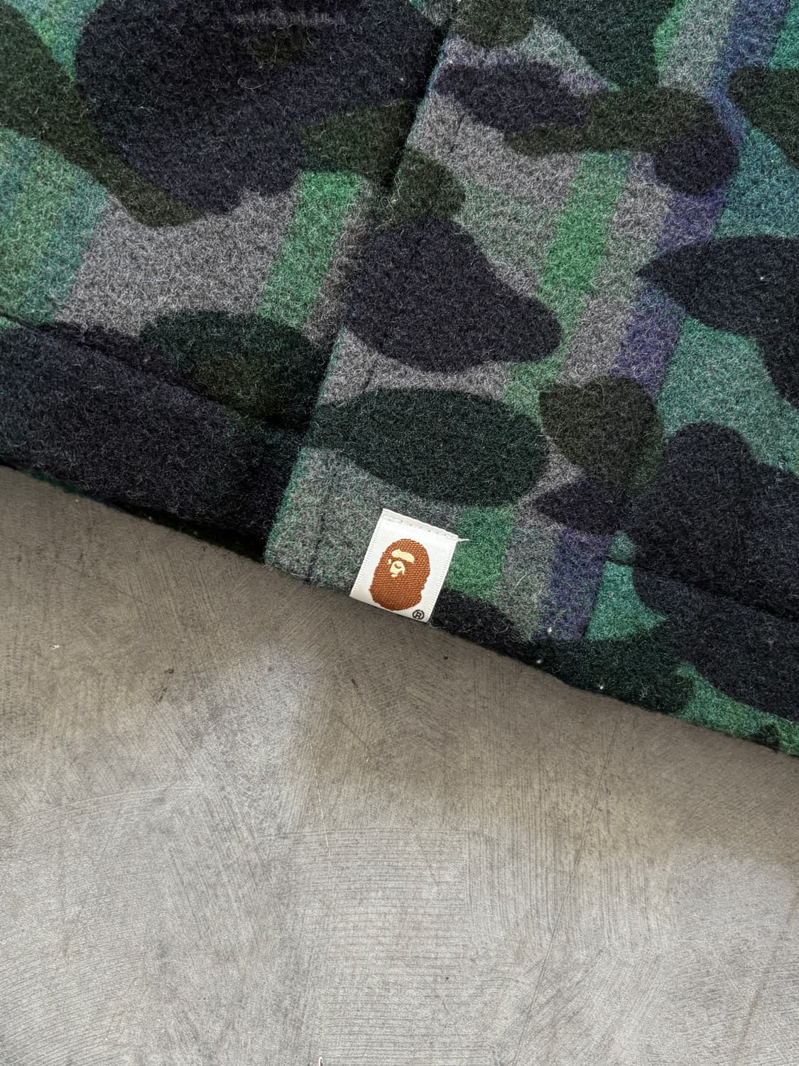  Bape 베이프 그린 카모플라주 더플 코트  ﻿ 상품이미지5