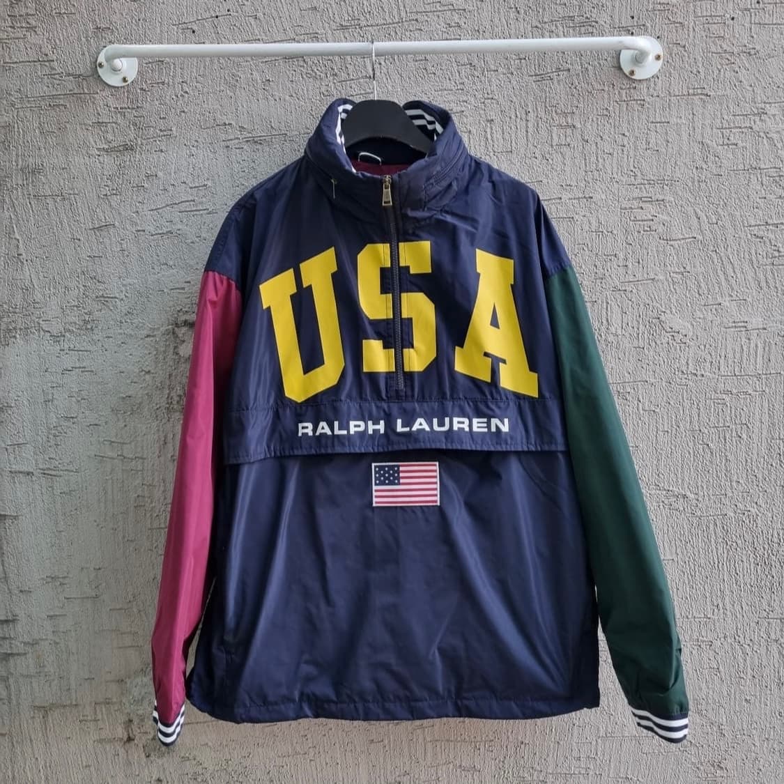 폴로 USA성조기 스펠아웃 바람막이 상품이미지2