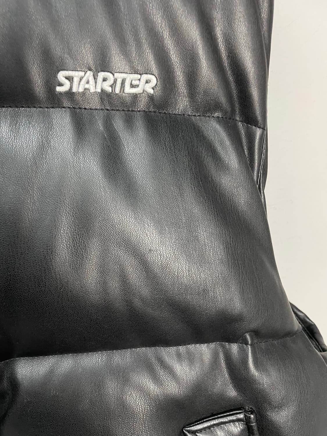 스타터 레더 다운 베스트 H1446 상품이미지8