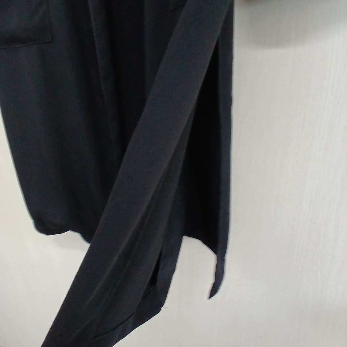 Bershka 꽃 자수 블랙 롱 가디건 상품이미지6