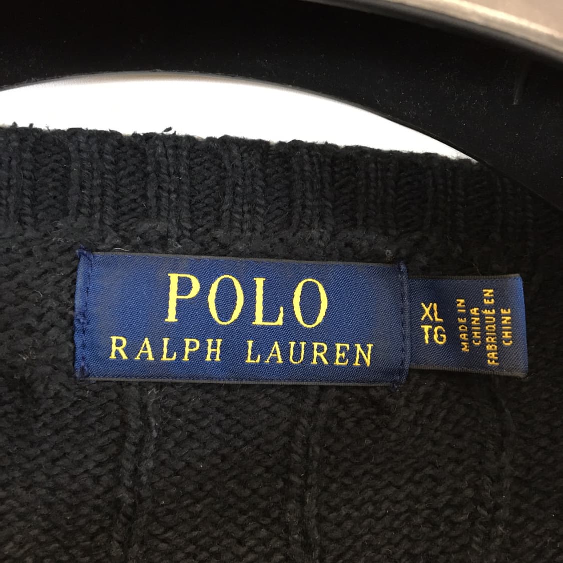폴로 랄프로렌 상위라인 케이블니트 XL 레드포니 상품이미지5