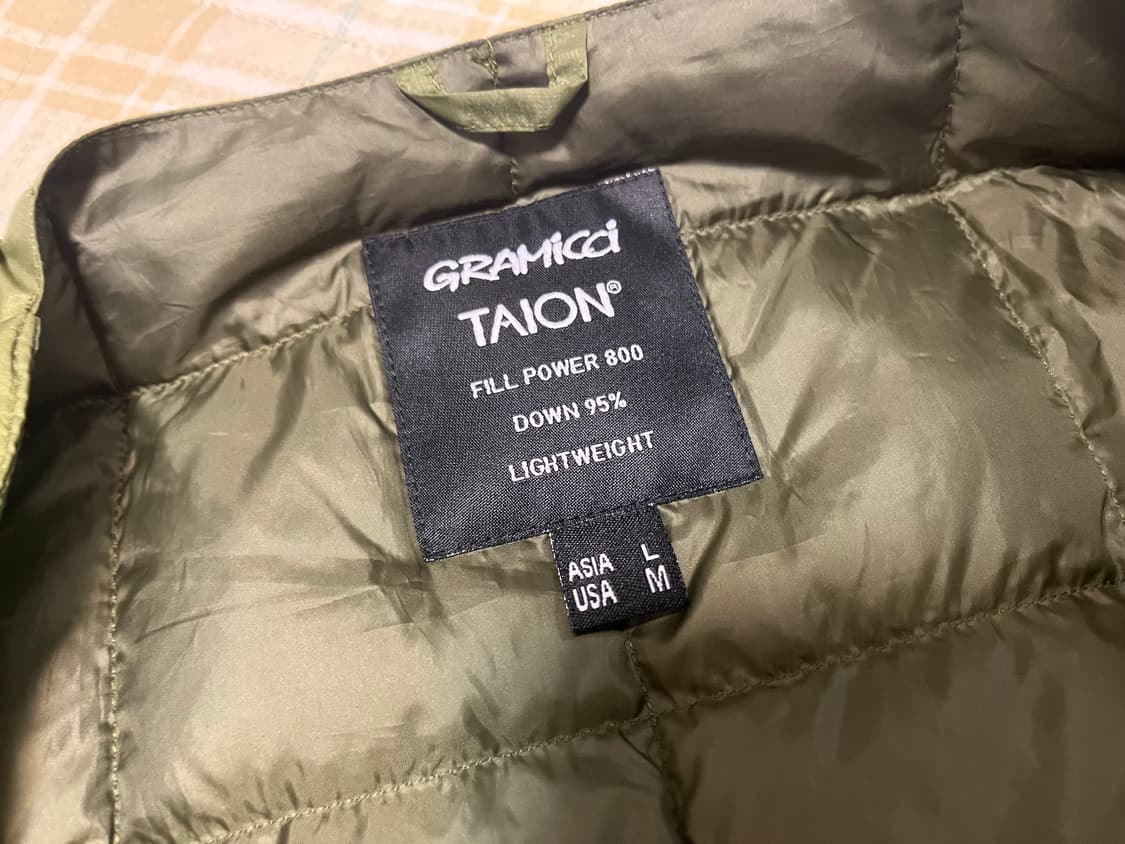 그라미치 타이온 경량패딩 올리브 L 상품이미지3