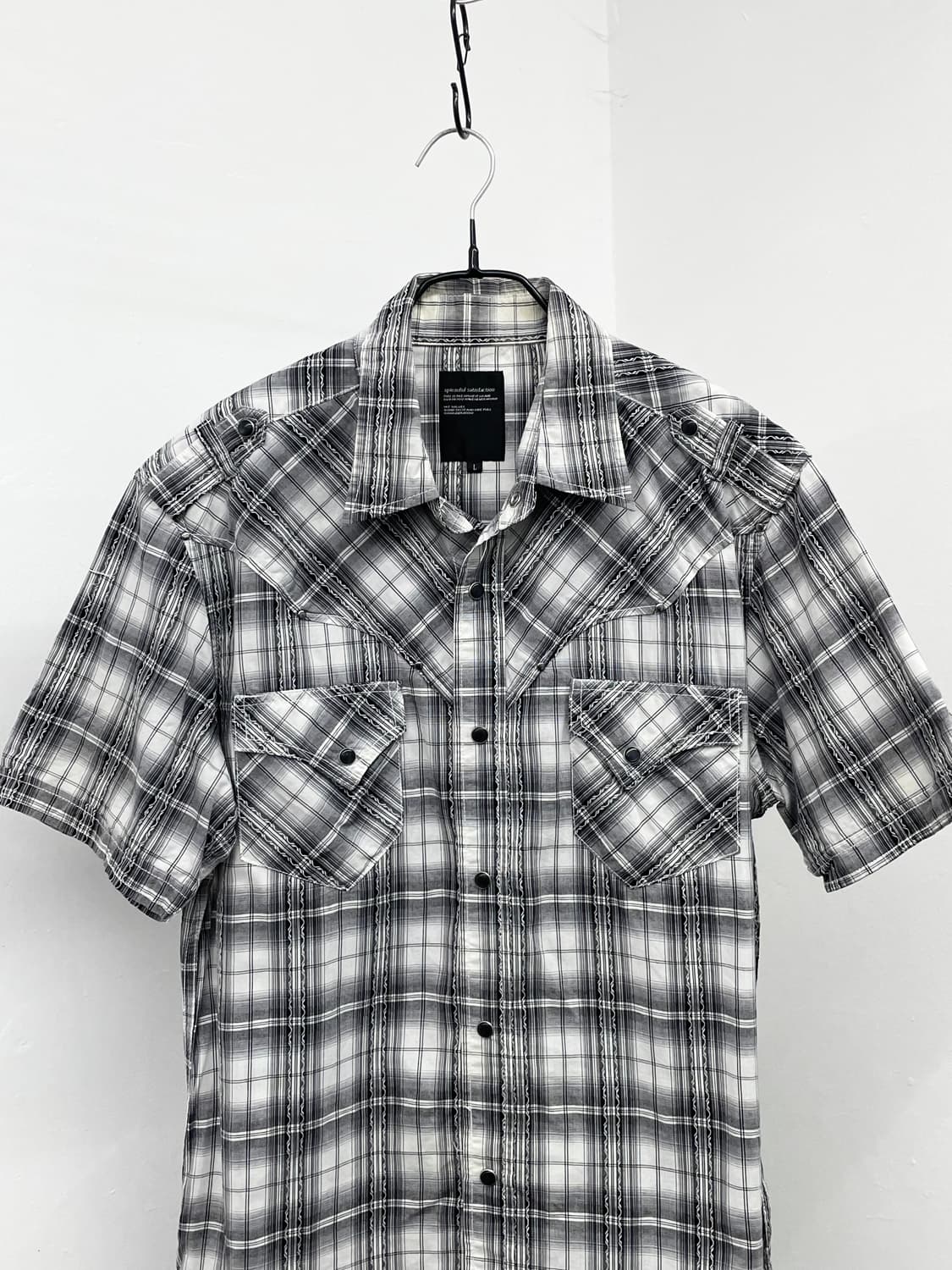 펑크 체크 버튼 셔츠 상품이미지7