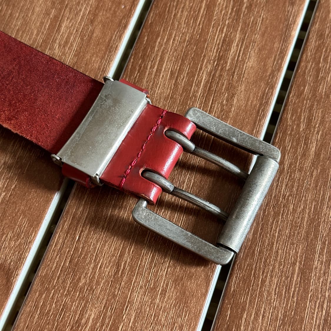 Edwin double eyelet leather belt 상품이미지5