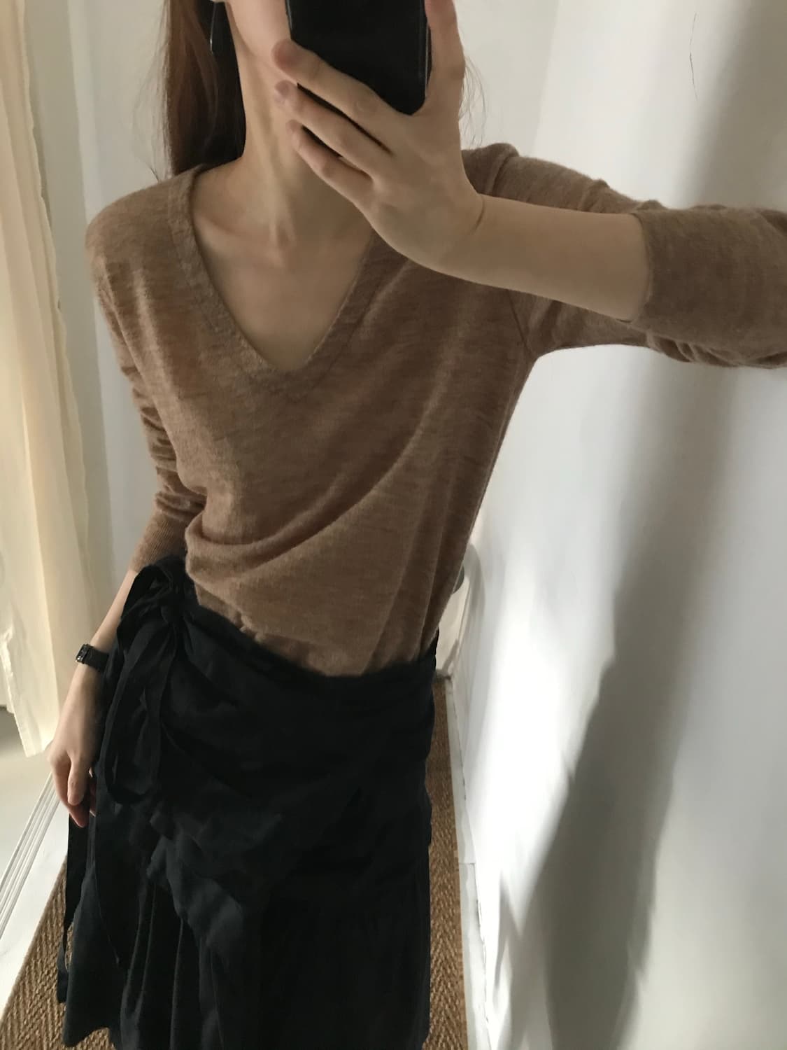 v-neck alpaca knit 상품이미지1