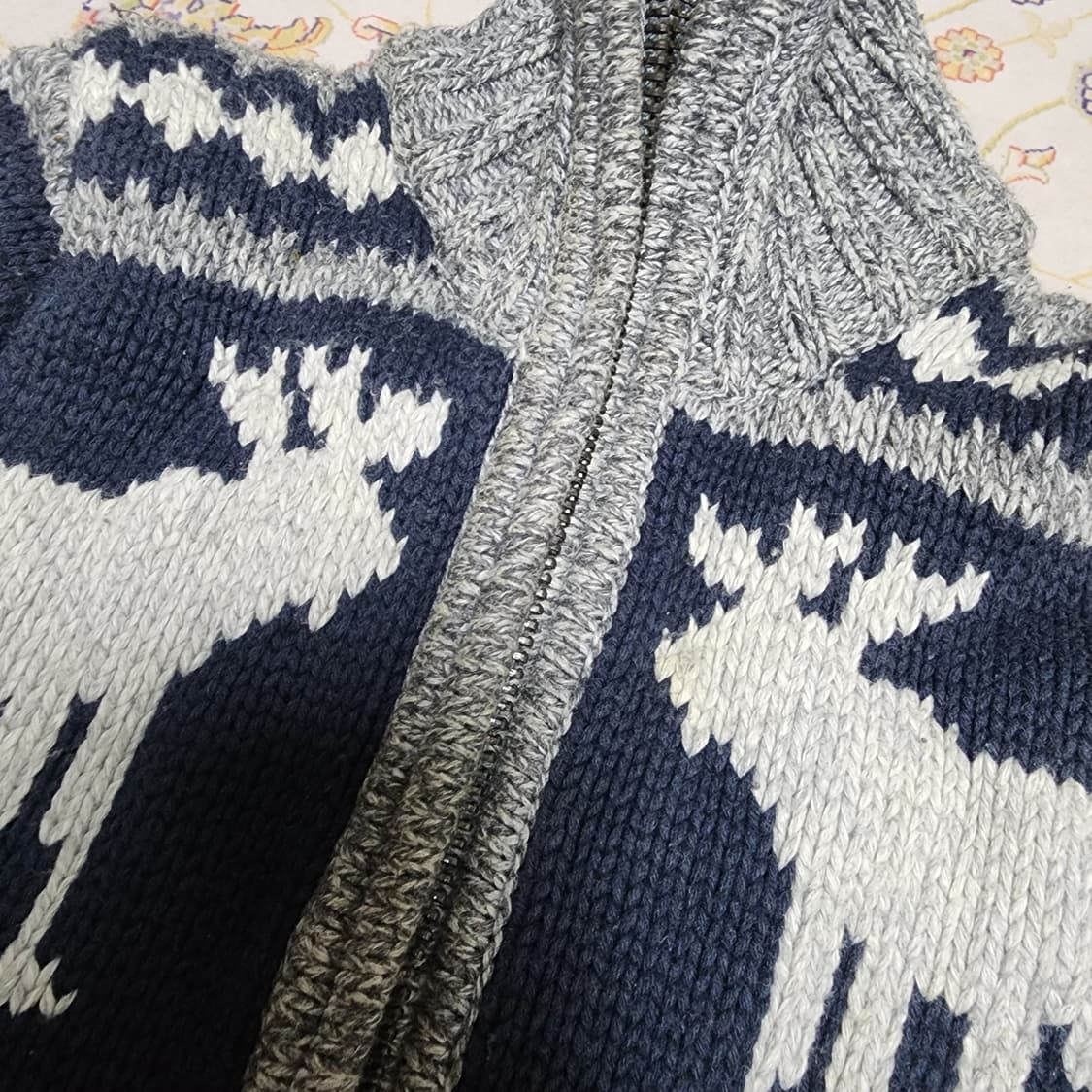 아베크롬비 울혼방 노르딕 니트 집업 s 상품이미지5