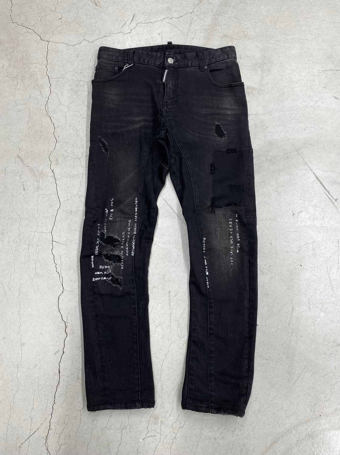 디스퀘어드2 디스트로이드 레터링 팬츠 상품이미지4