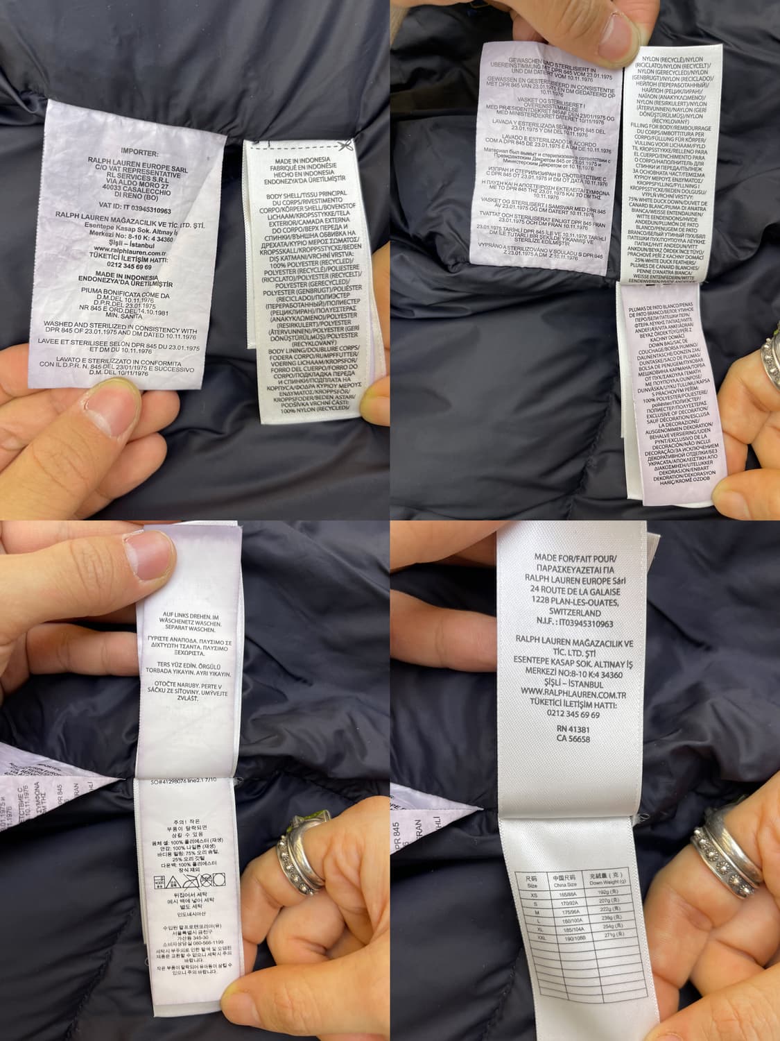 폴로랄프로렌 고햄 다운자켓 상품이미지10