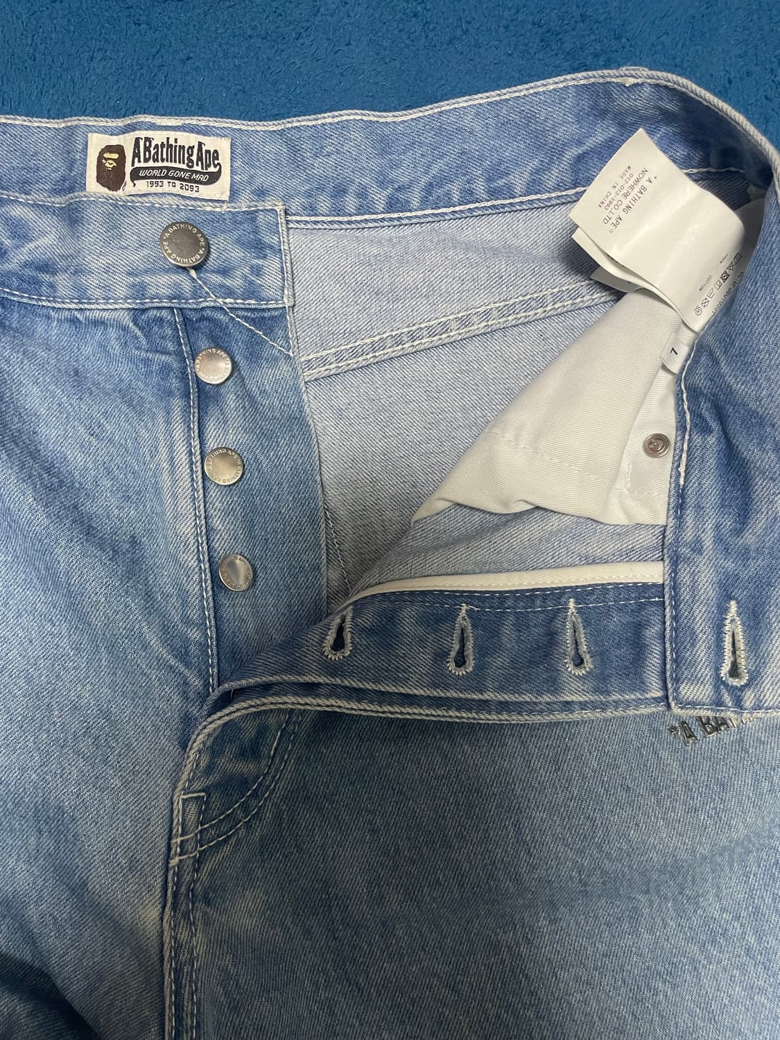 {[정품] 베이프 데님 팬츠 배기바지} 상품이미지5