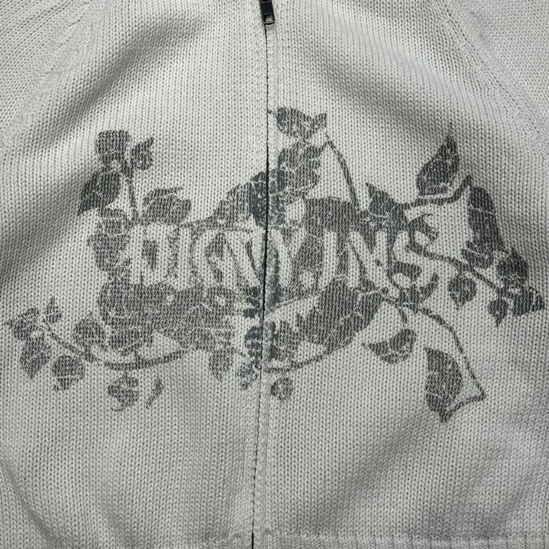 디케이엔와이 진스 화이트 크롭 후드 집업 스웨터 M 상품이미지2