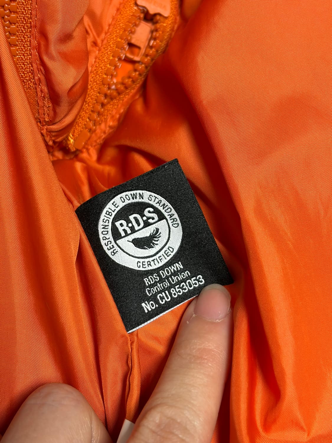 노스페이스 화이트 라벨 글로시 디테쳐블 다운 자켓 오렌지 상품이미지7