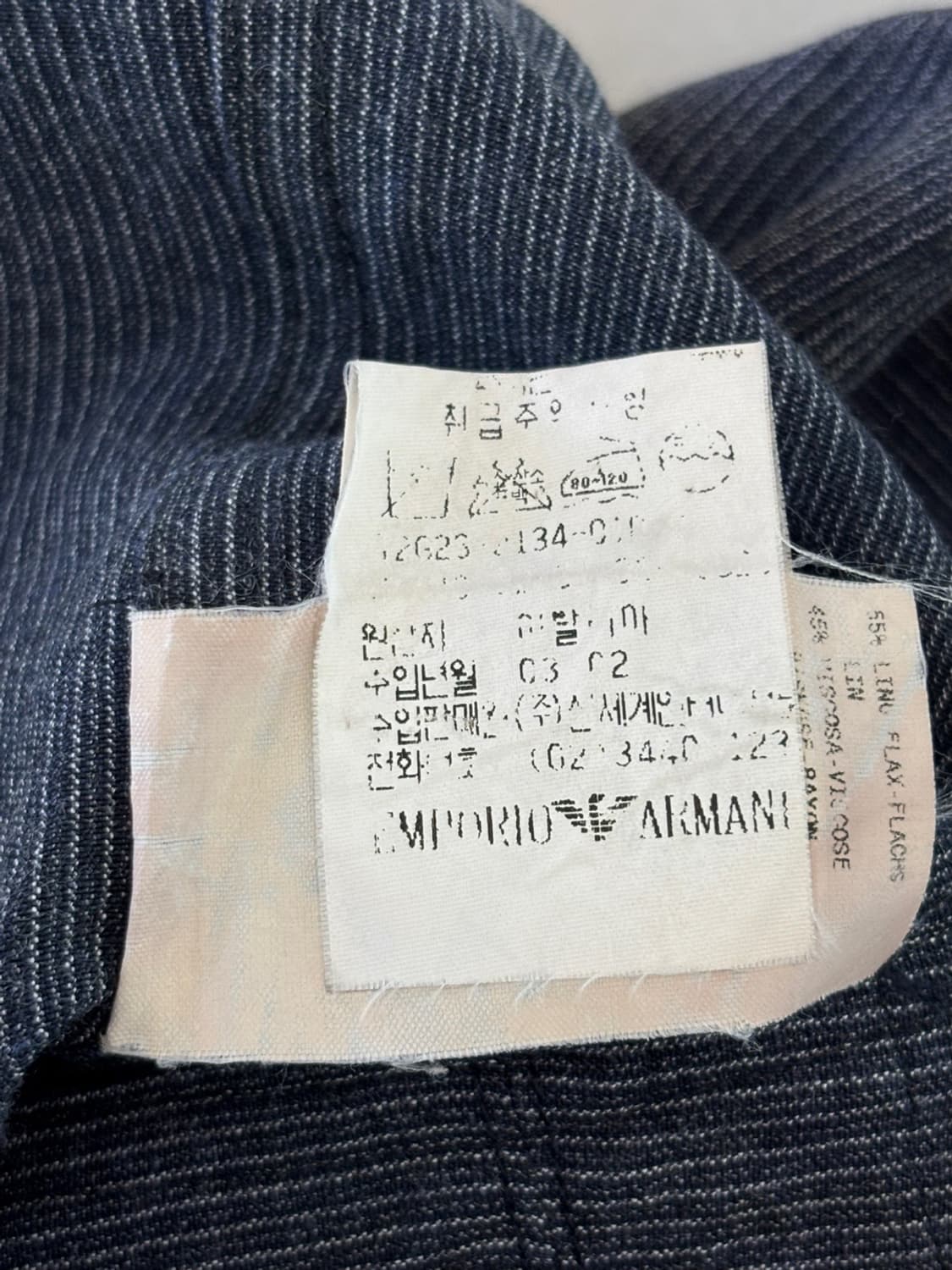 Vintage Emporio Armani Linen Jacket 상품이미지7