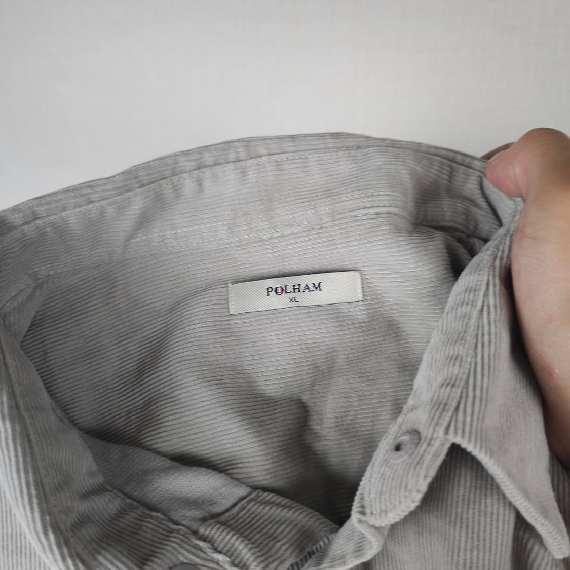 폴햄 코듀로이 긴팔남방 남자110사이즈 새상품  상품이미지3