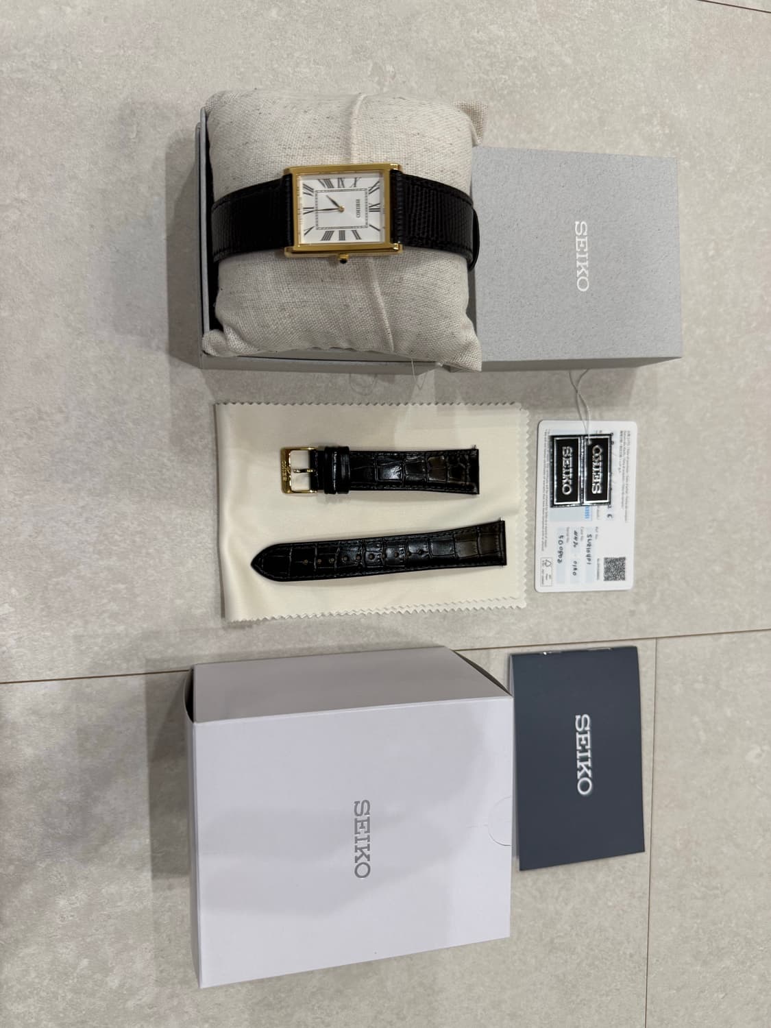 세이코 swr104 세르띠에 금장 상품이미지1