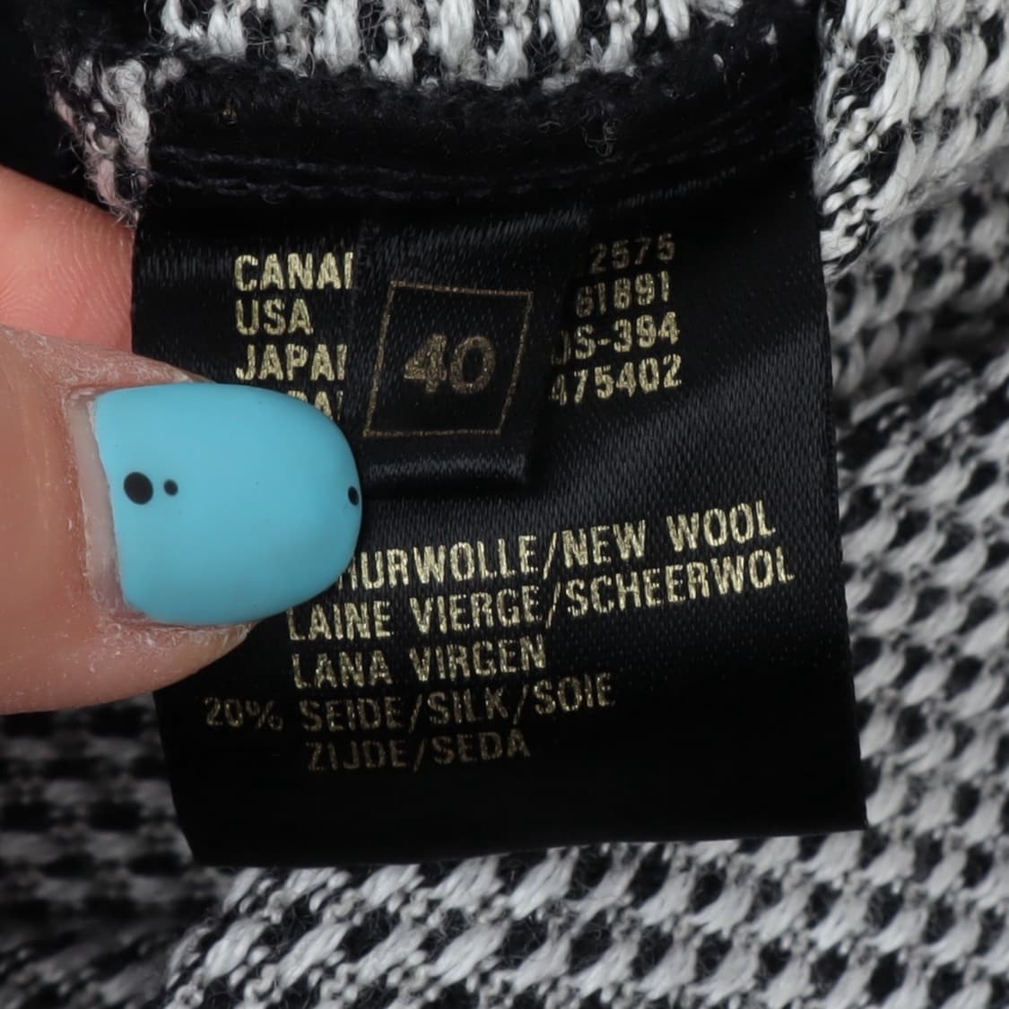 Escada 에스카다 골드 실크 울 다이스 비즐 가디건 상품이미지9