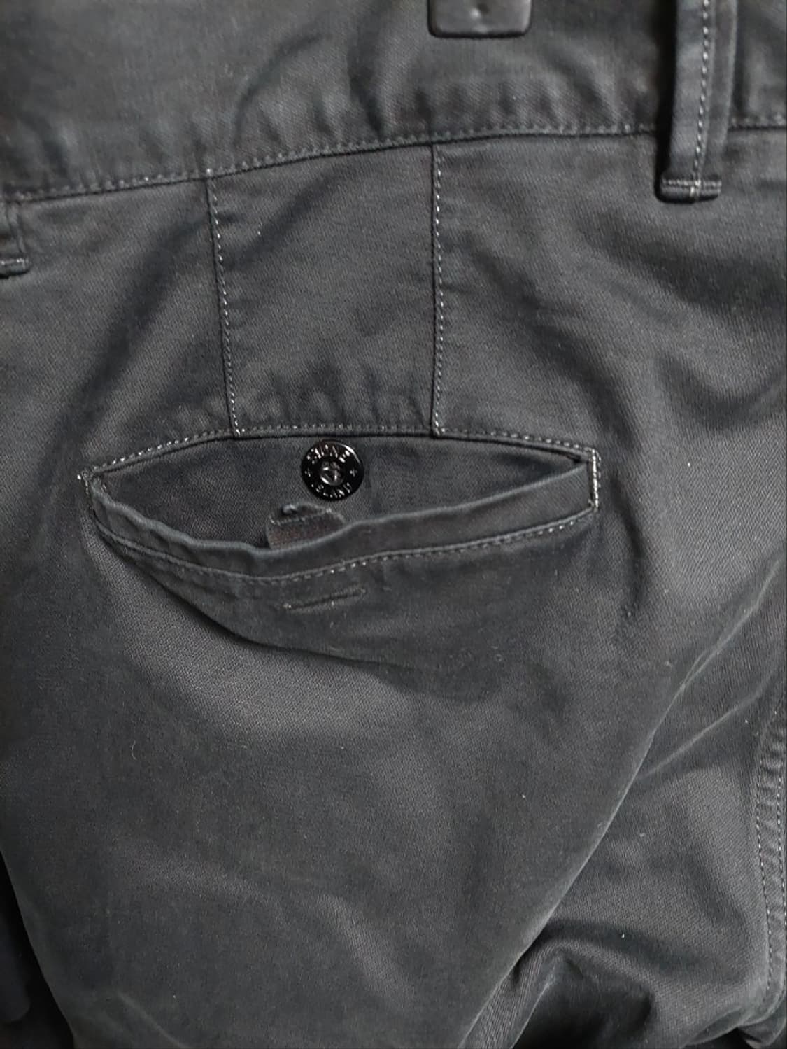 스톤아일랜드 블랙 남성 면바지 w32 백화점판 상품이미지9