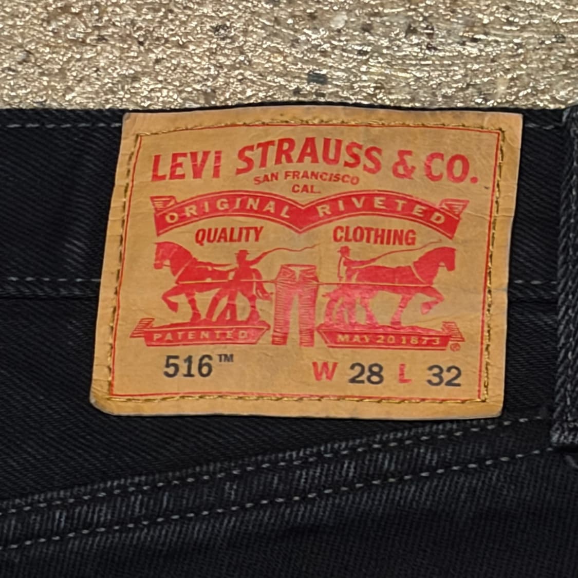미국 빈티지 리바이스 516 블랙진 흑청 청바지 상품이미지7