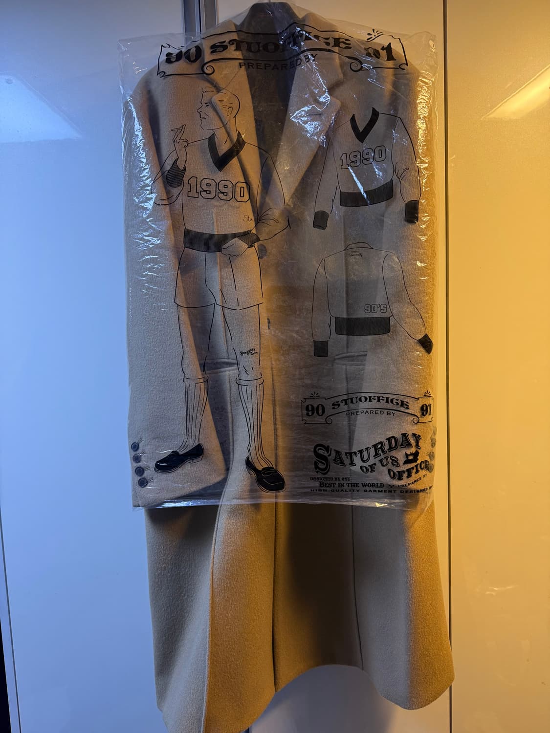 STU 3버튼 오버핏 코트 카멜 L 상품이미지2