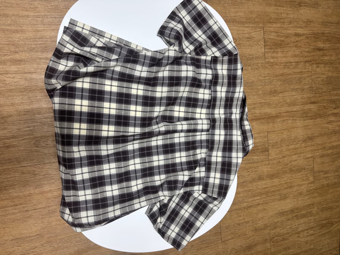TCM mini logo check half shirts (brown) 상품이미지2