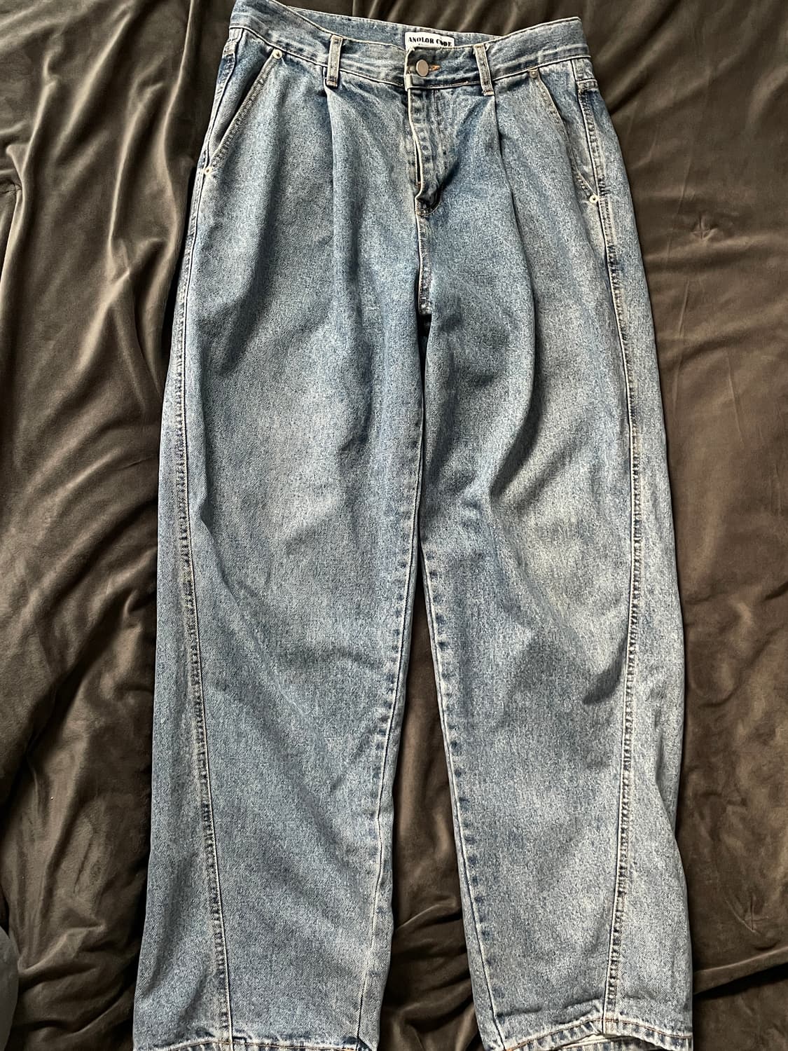 어널러코드 원턱 데님 와이드 팬츠 M 상품이미지2