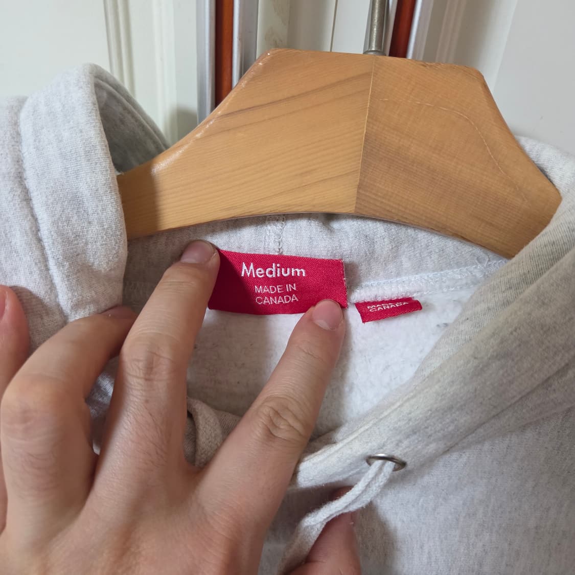 [m] 슈프림 S 로고 후드 그레이 supreme s logo 상품이미지4