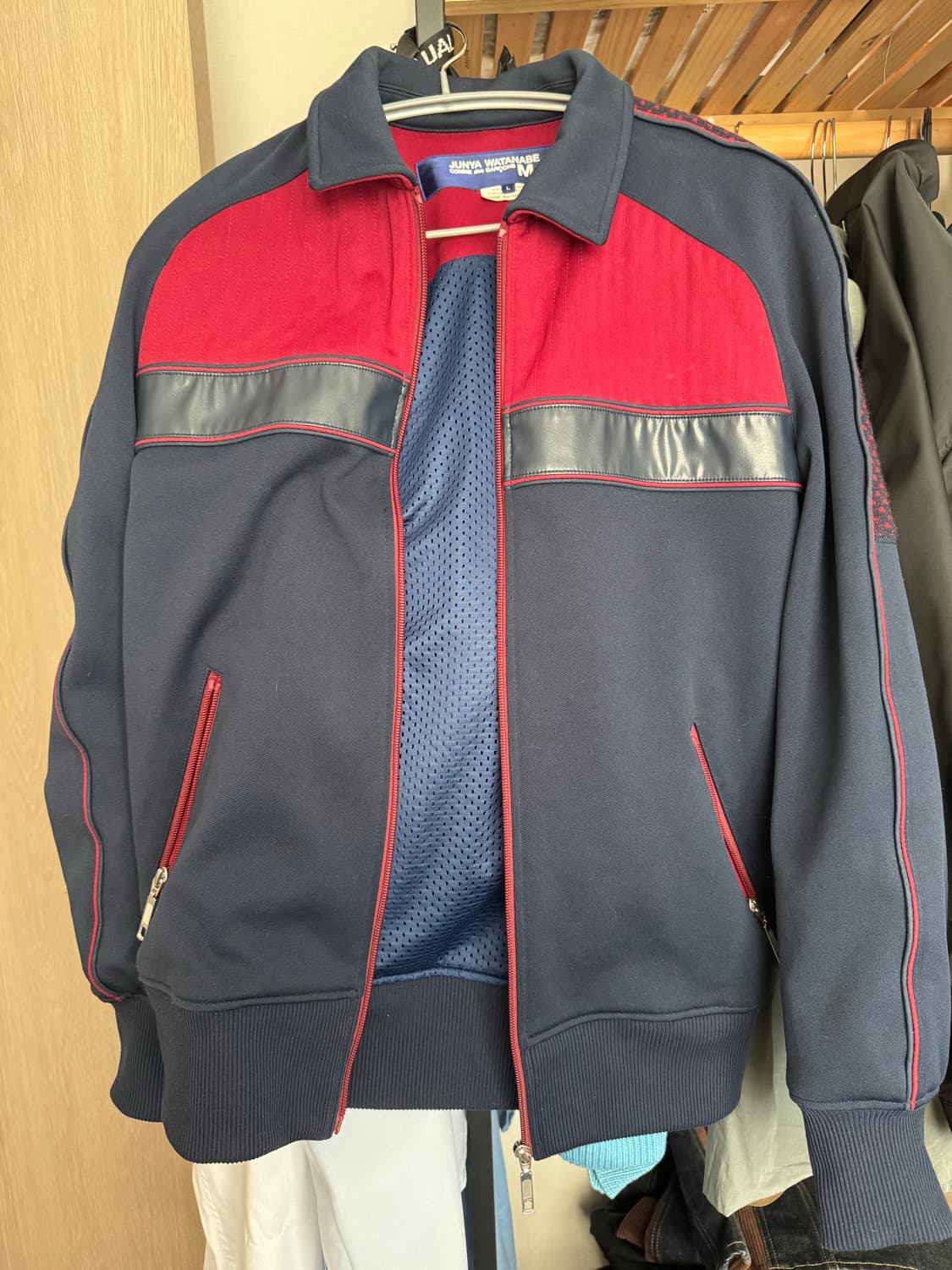 준야와타나베 17aw 레더믹스 트랙자켓 상품이미지1