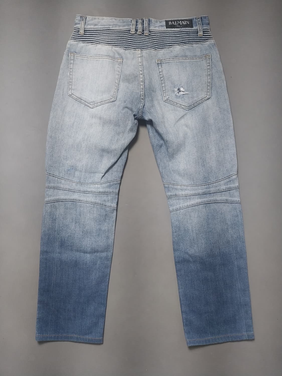 [32] 발망 그라데이션 워싱 디스 바이커진 청바지 상품이미지7