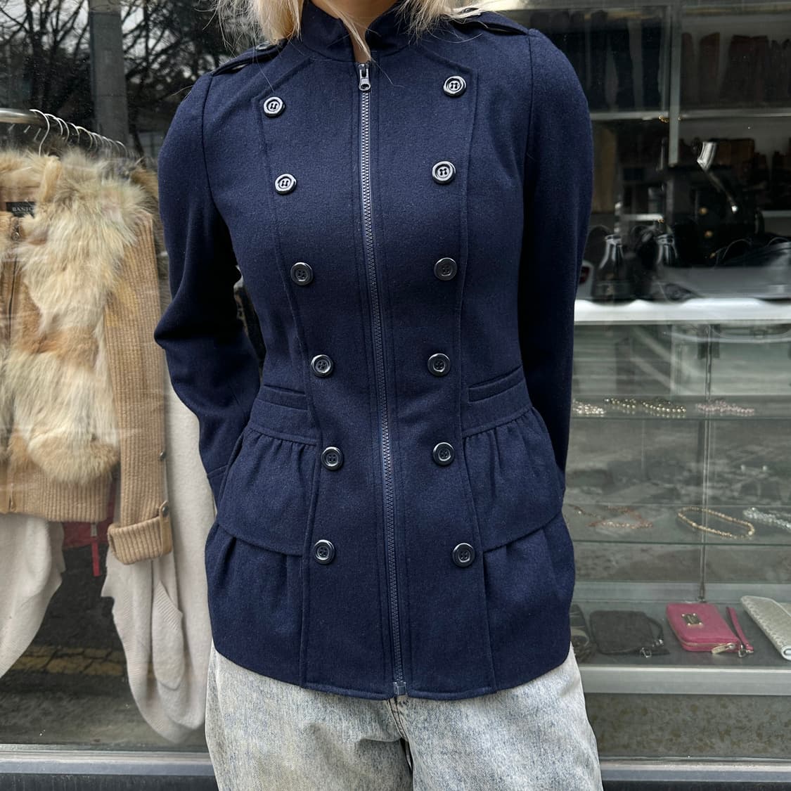 00s 빈티지 러플 나폴레옹 단주 자켓 상품이미지6