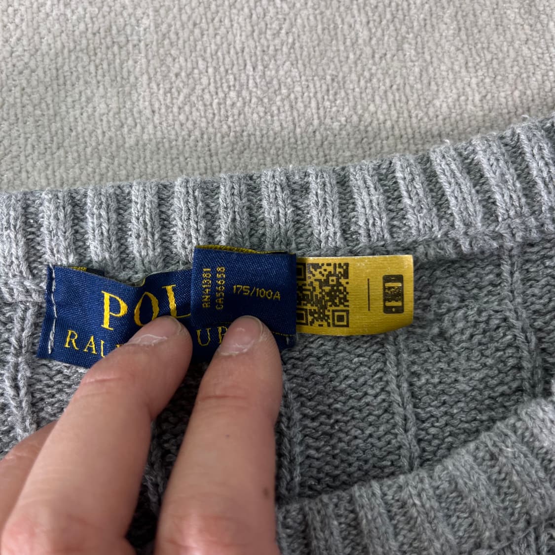 95 폴로랄프로렌 신형라벨 꽈배기 니트 상품이미지4