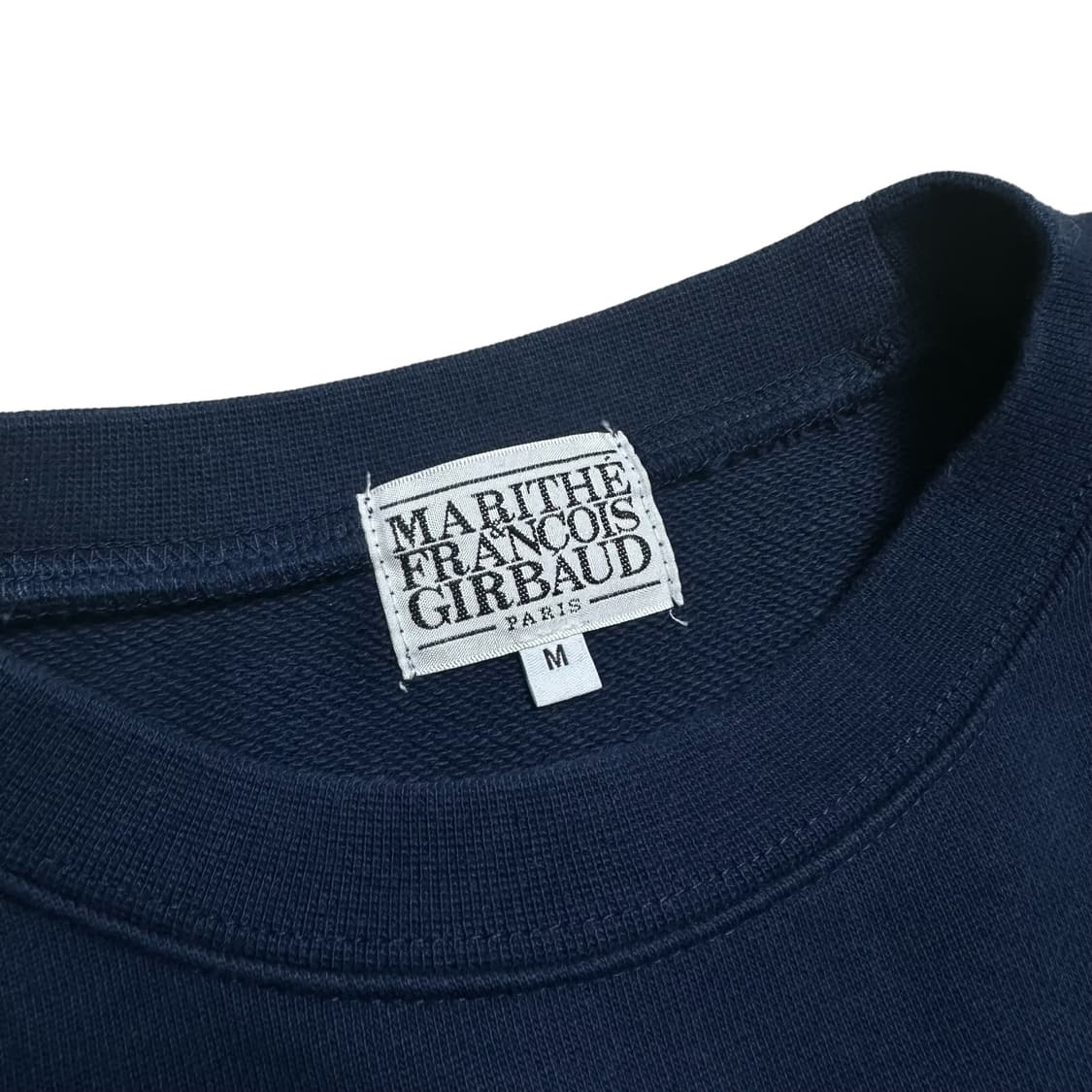 마리떼프랑소와저버 미들로고 네이비 맨투맨 상품이미지5