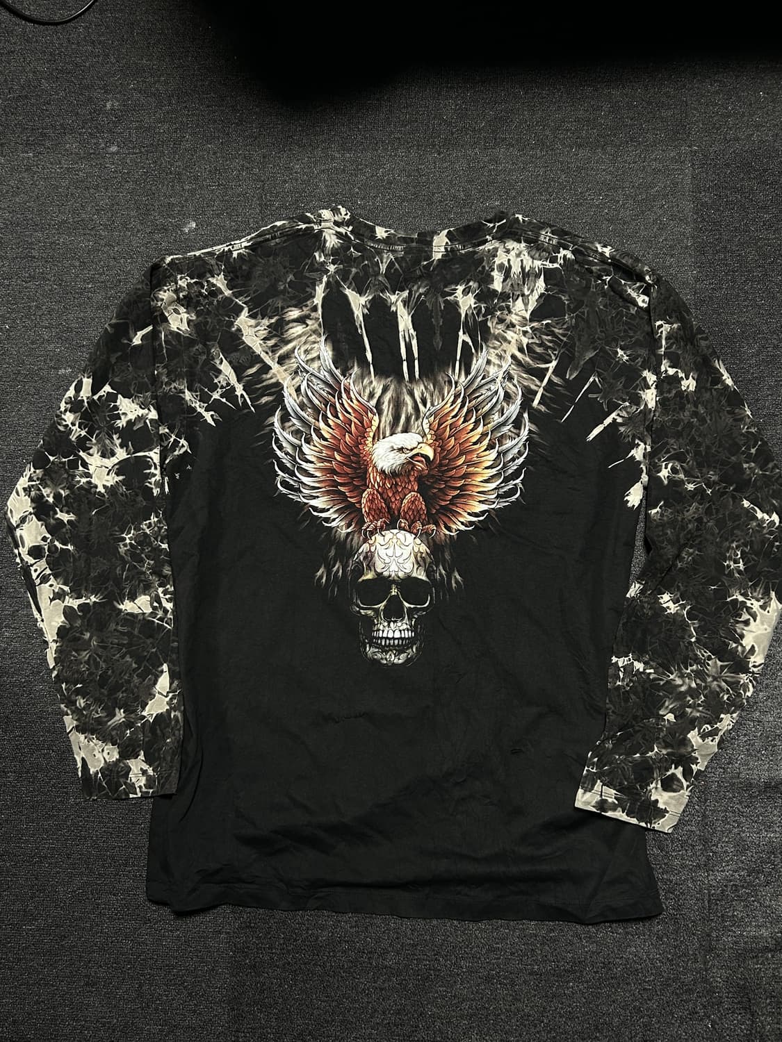 Vintage Goth-Punk Skull pearl Longsleeve 상품이미지5