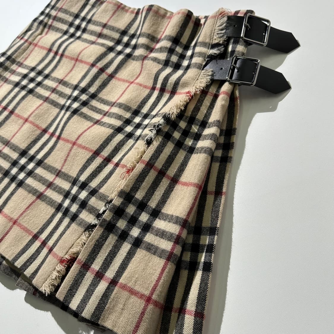버버리 울 벨티드 노바체크 스커트 상품이미지7
