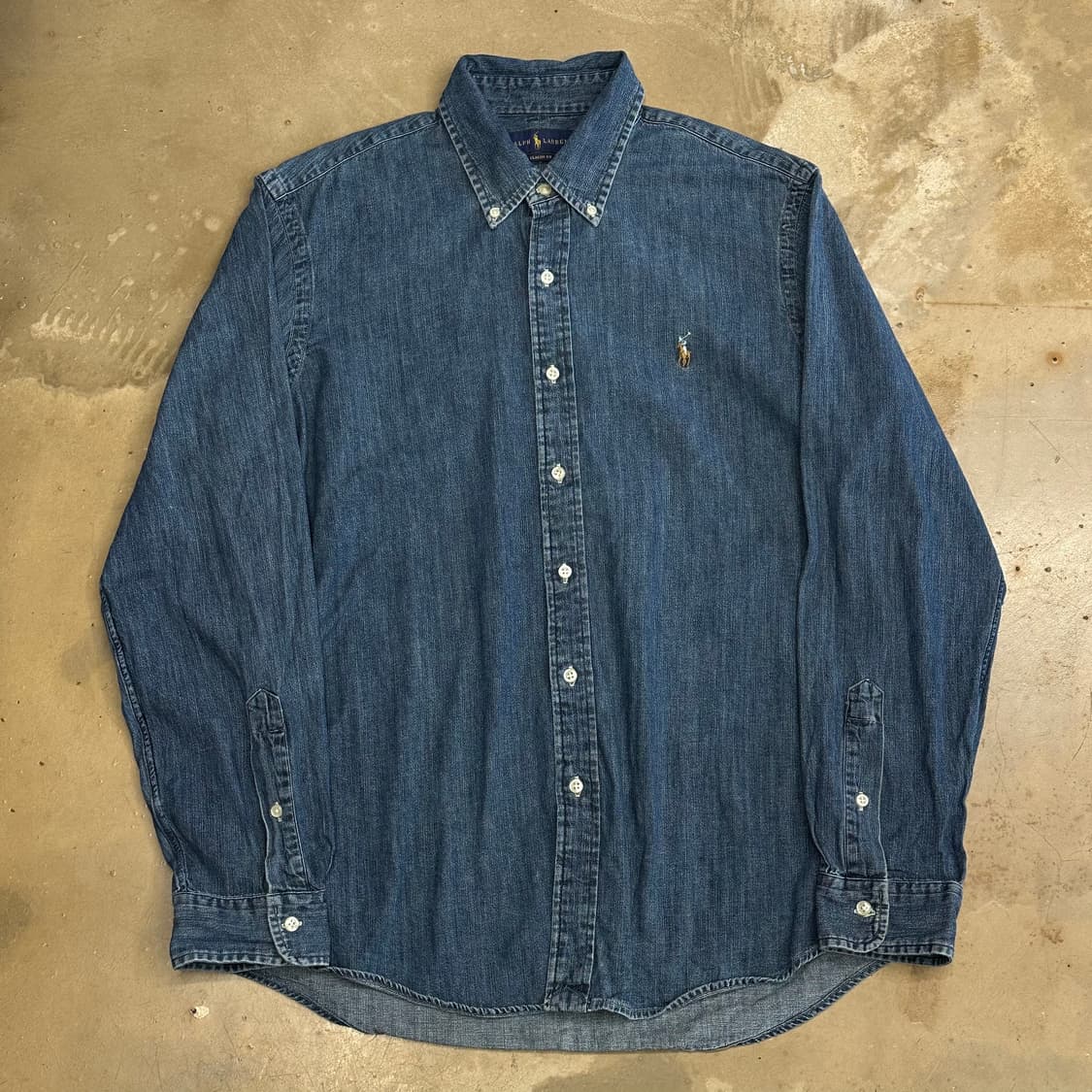 L 폴로랄프로렌 클래식핏 샴브레이 셔츠 상품이미지2