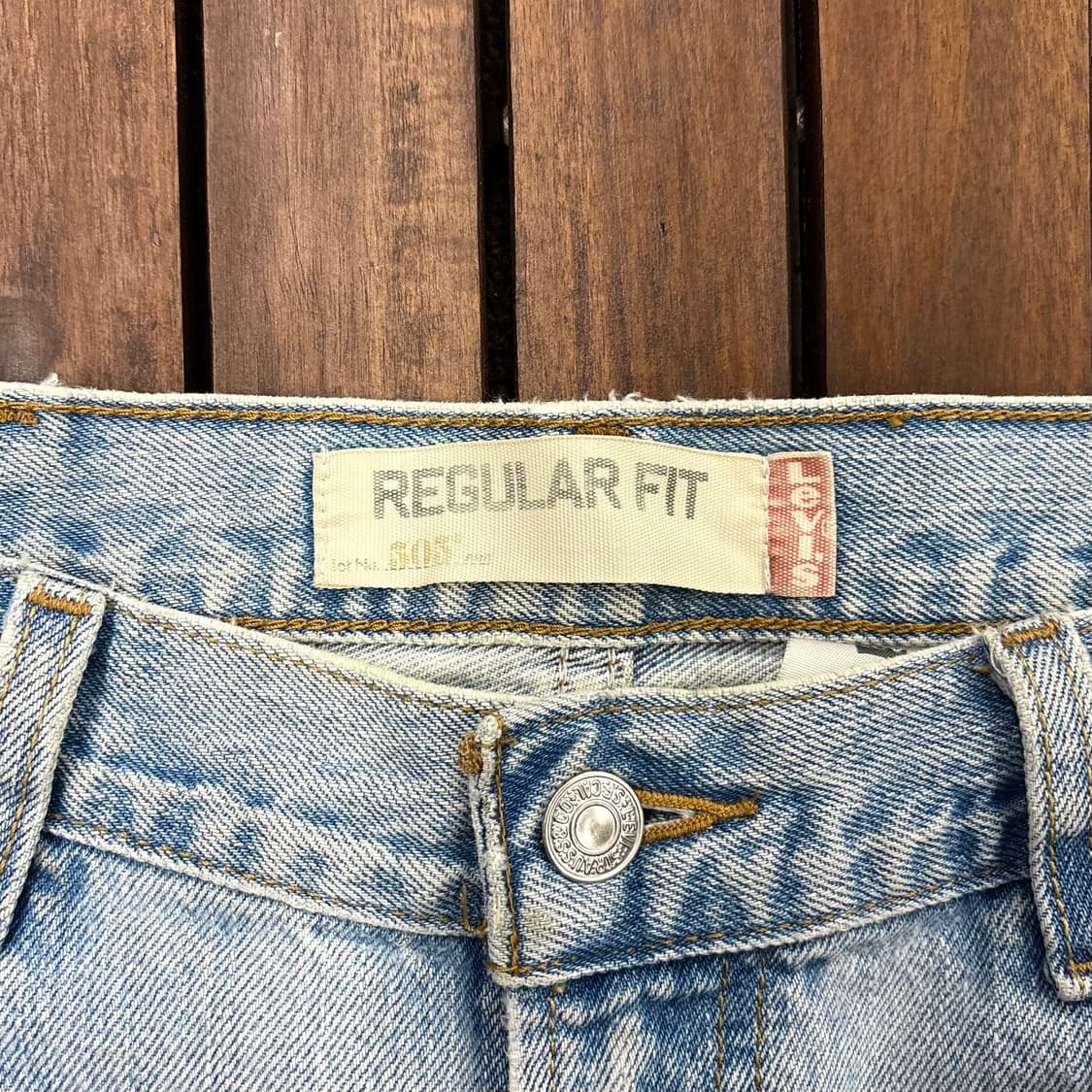 (35) 00s 리바이스 505 연청 워싱 데님 팬츠 상품이미지5