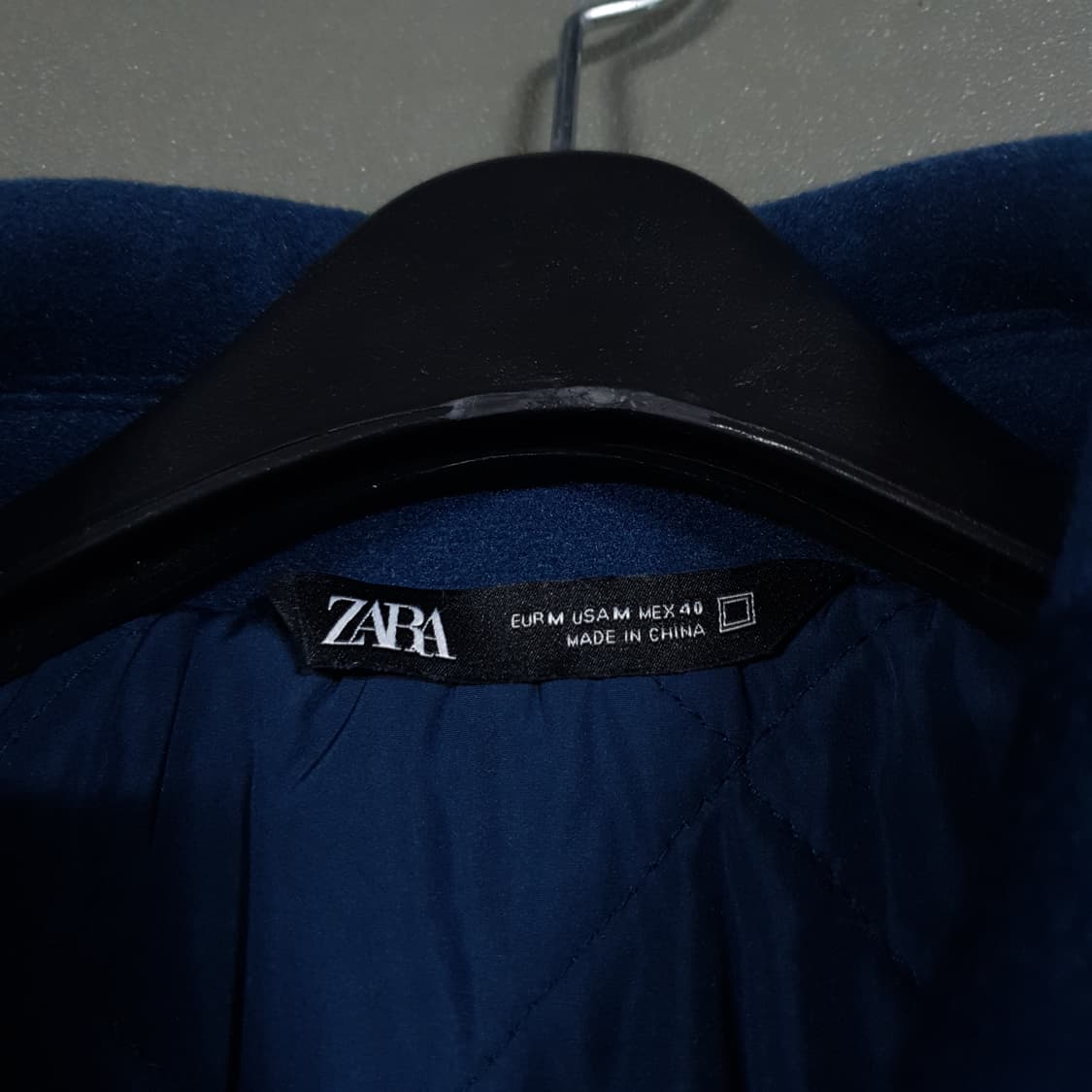 실측 L) 자라 신형 22FW 바시티 스타디움 패치 콤비 봄버 자켓 상품이미지5