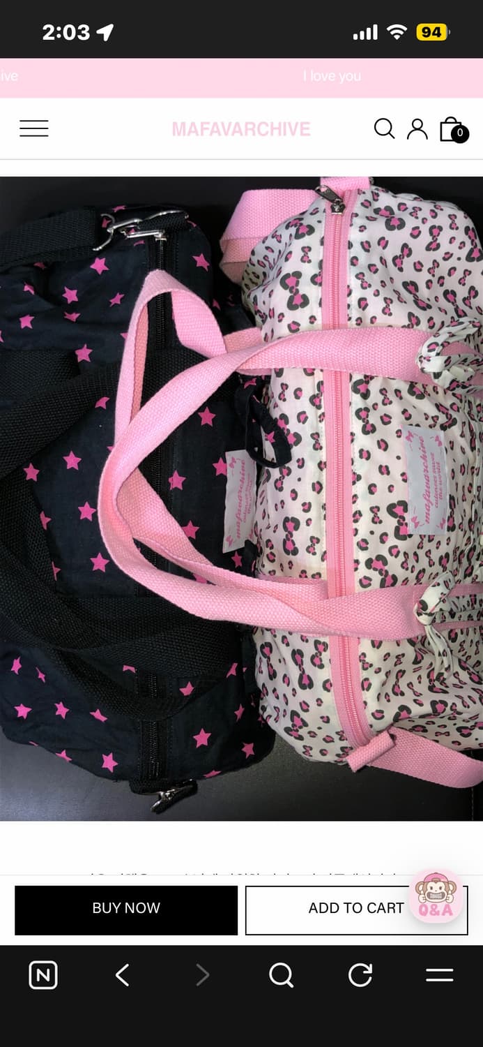 mafavarchive 별플러터 가방 상품이미지1