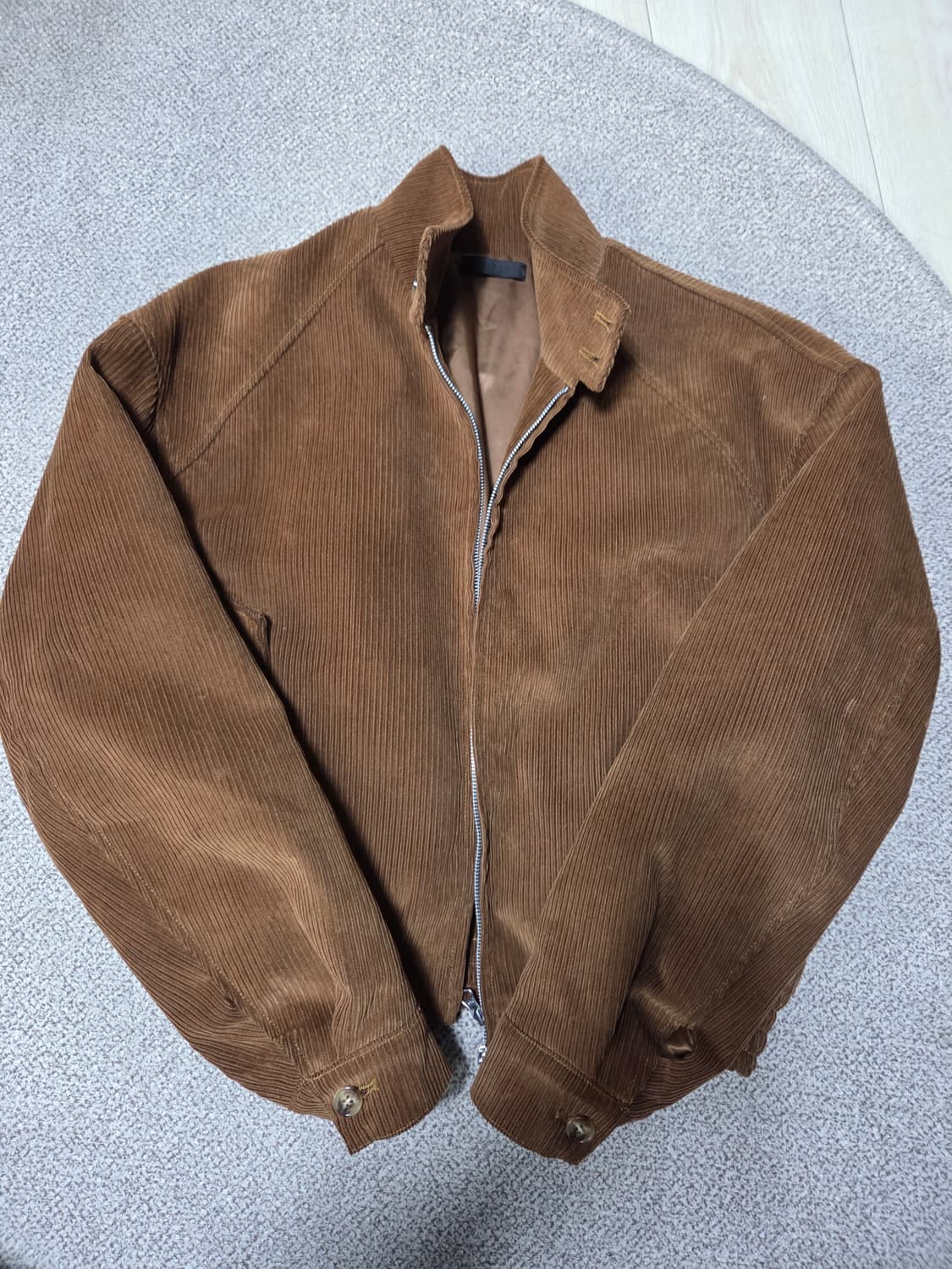 디앤에스알 코듀로이 해링턴 자켓 브라운 M 사이즈 상품이미지2