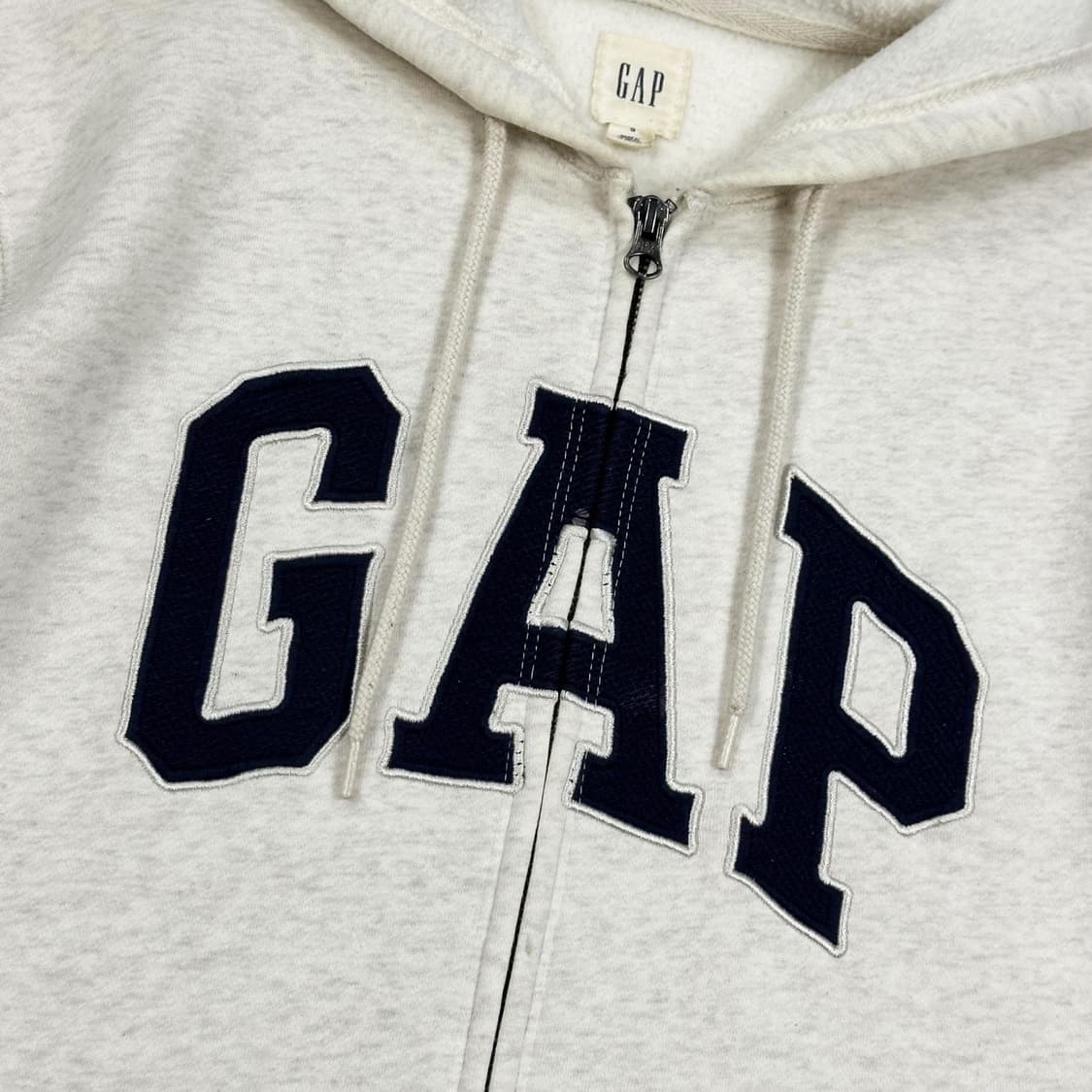 갭 GAP 아이보리 빅로고 후드집업 (S) 상품이미지3