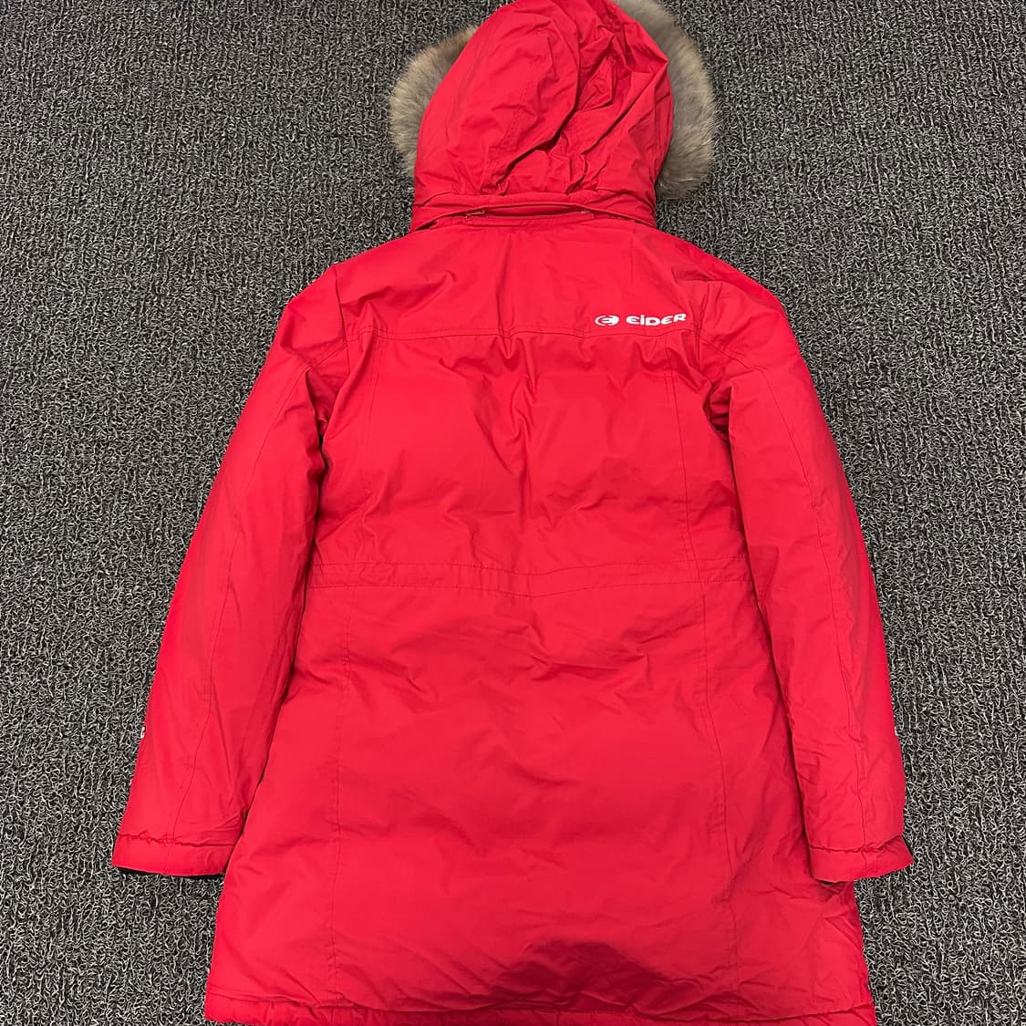 아이더 700 구스다운 사파리 롱패딩 레드 90(S) 상품이미지5