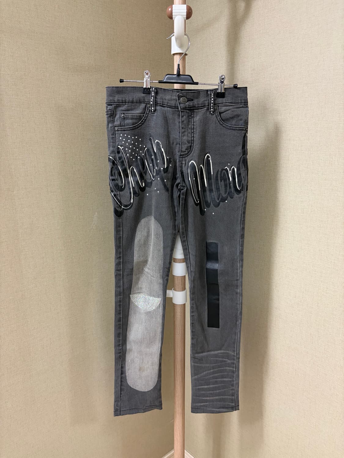 [W28/L32] 칩먼데이 프린팅 청바지 상품이미지4