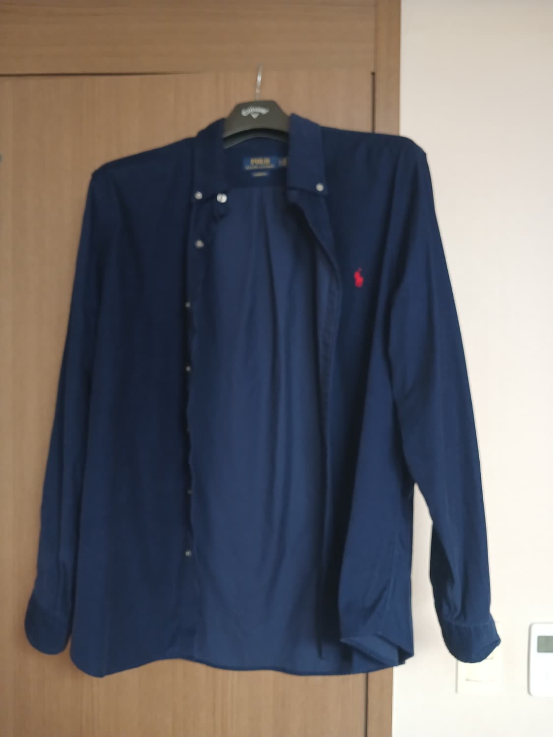 폴로 랄프로렌 네이비 코듀로이 셔츠XL 상품이미지3