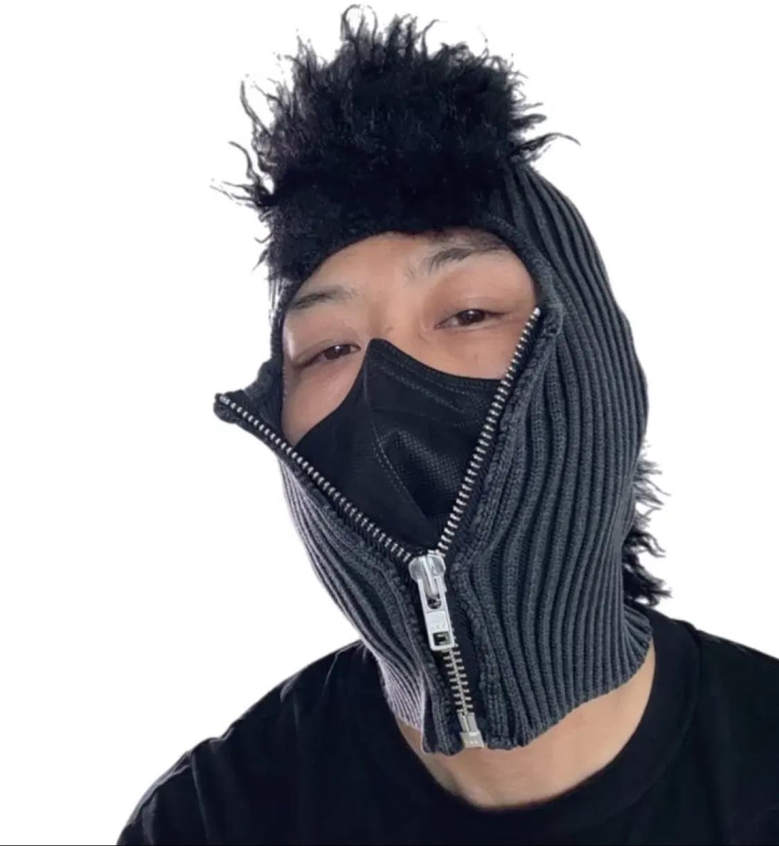 VAQUERA  모히칸 헤어 코튼 집업 바라클라바 상품이미지2